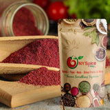 NY SPICE SHOP Sumac Spice Powder - Turkish Seasoning - Ground Sumac Berries Ground - Tangy & Citrusy Middle Eastern Spices - Traditional Purple