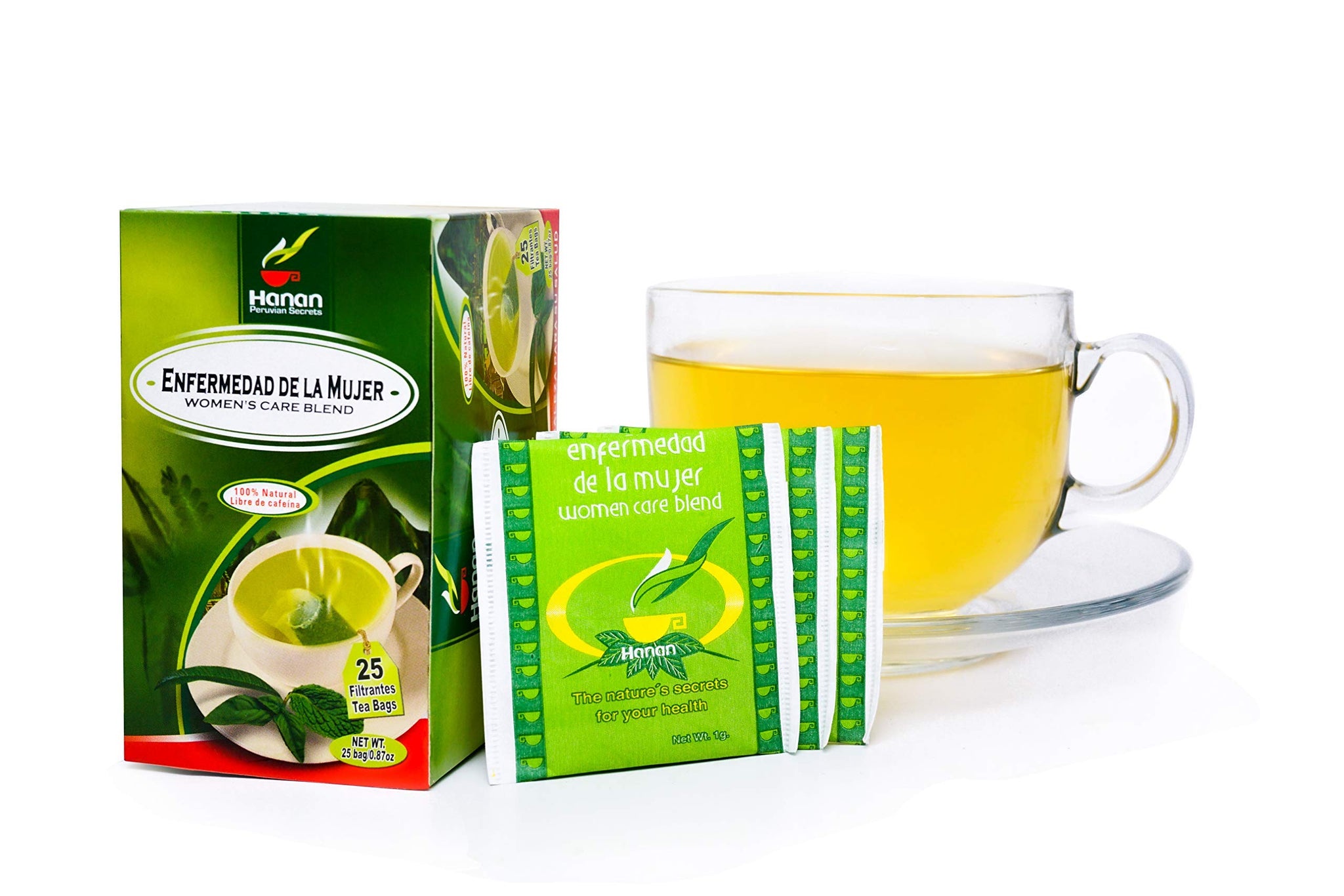 Hanan Peruvian Secrets Enfermedad De La Mujer Herbal Tea | 100% Natural Women’s Care Blend | 25 Tea Bags | Naturally Aids in Relieving Minor