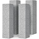 4TH Pumice Stone for Toilet Bowl Cleaning,Remove Away Limescale Stain,Hard Water Rings,Calcium Buildup,Iron and Rust,Pumice Stick