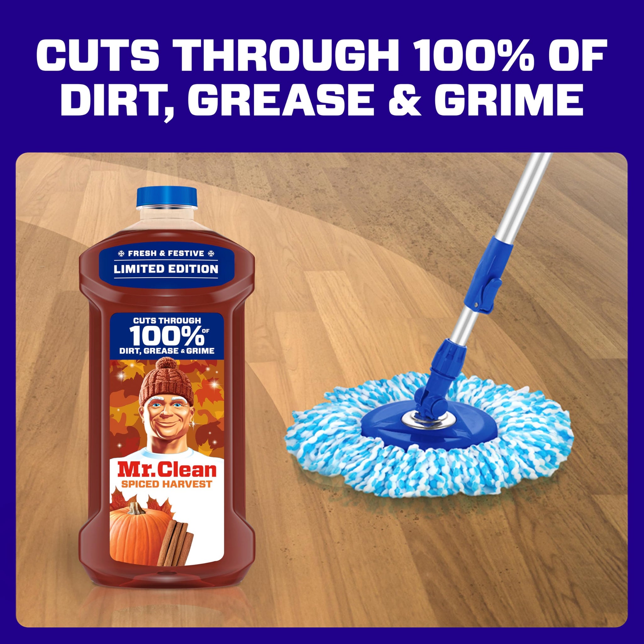 Mr. Clean All Purpose Cleaner, Cleaning Liquid, Spiced Harvest, 41oz