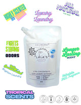 Lala’s Premium Paradise Scents 16oz Liquid Laundry Detergent Refill Pouch - High-Scented, Long-Lasting, Eco-Friendly Concentrated Formula (Paradise