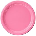 Creative Converting Touch of Color Paper Dinner Plates, 9", Candy Pink, 24 Count
