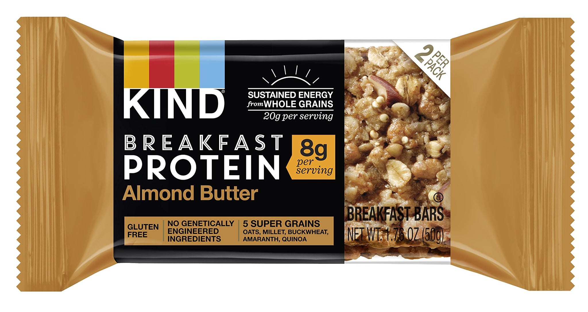 KIND Breakfast Protein Bar, Almond Butter, 1.8 Ounce