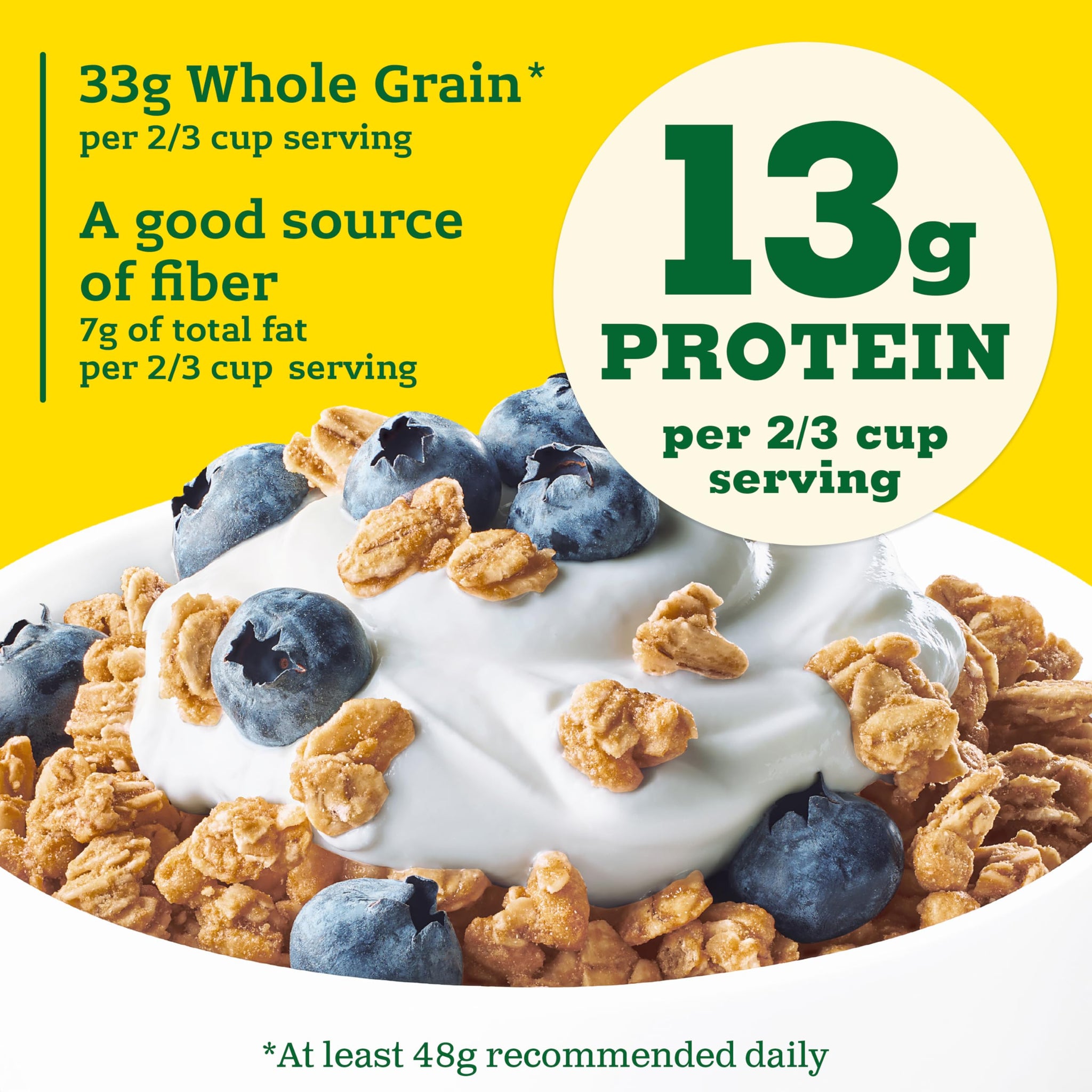 Nature Valley Protein Granola, Blueberry Muffin Flavor, Resealable Snack Pouch, 11 oz