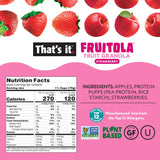 That’s it. Fruitola Fruit Granola - Strawberry, 16g Plant-Based Protein + 7g Fiber from Fruit Per Bowl, 100% Real Fruits, Only 4 Ingredients, Zero