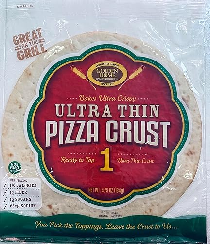Golden Home 266897 12 in. 14.25 oz Crust Pizza Ultra Thin - Pack of 10