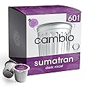 Cambio Roasters Sumatran Dark Roast Organic Coffee Pods - The Only Organic Recyclable Aluminum Coffee Pods, Small Batch Roasted, Keurig® Compatible