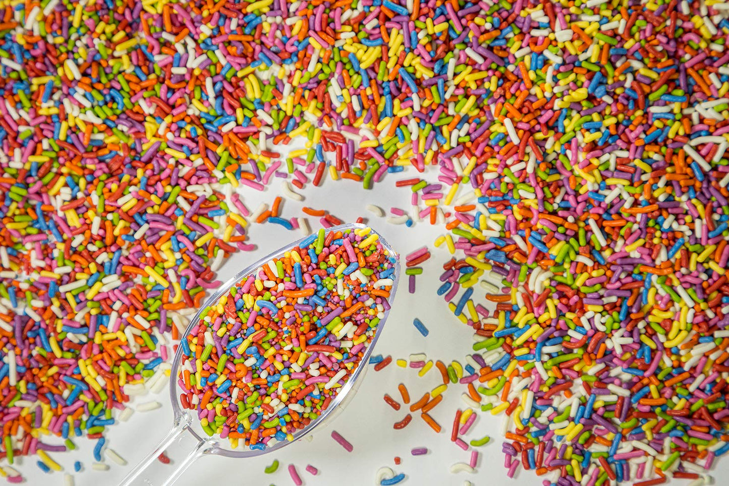 100% NATURAL RAINBOW SPRINKLES - NATURAL COLOR, DAIRY FREE, NUT FREE, GLUTEN FREE, SOY FREE, VEGAN, EGG FREE AND KOSHER,1.5 LBS. CUPCAKE AND CAKE