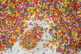 100% NATURAL RAINBOW SPRINKLES - NATURAL COLOR, DAIRY FREE, NUT FREE, GLUTEN FREE, SOY FREE, VEGAN, EGG FREE AND KOSHER,1.5 LBS. CUPCAKE AND CAKE