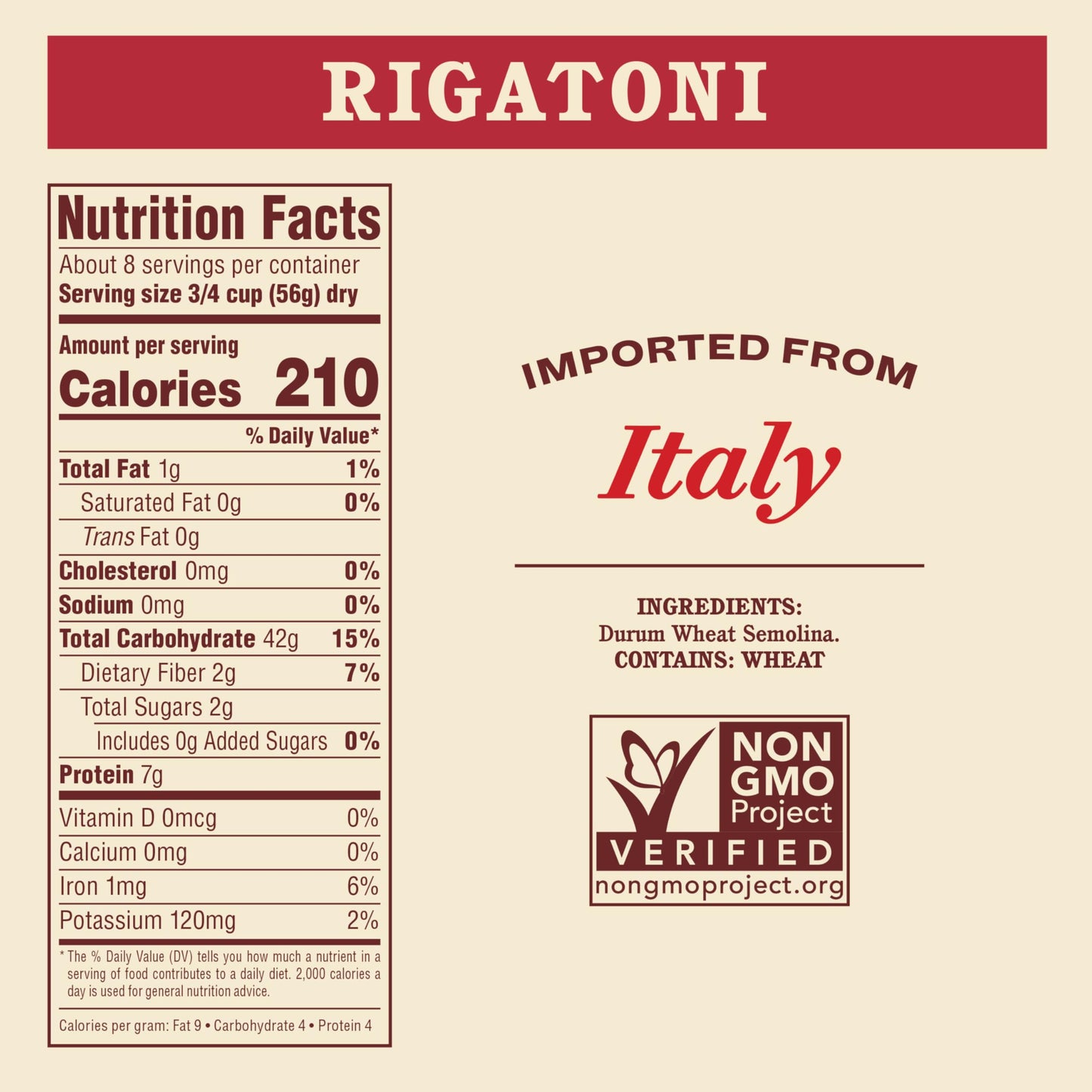 Rao's Homemade Rigatoni Pasta, 16 oz