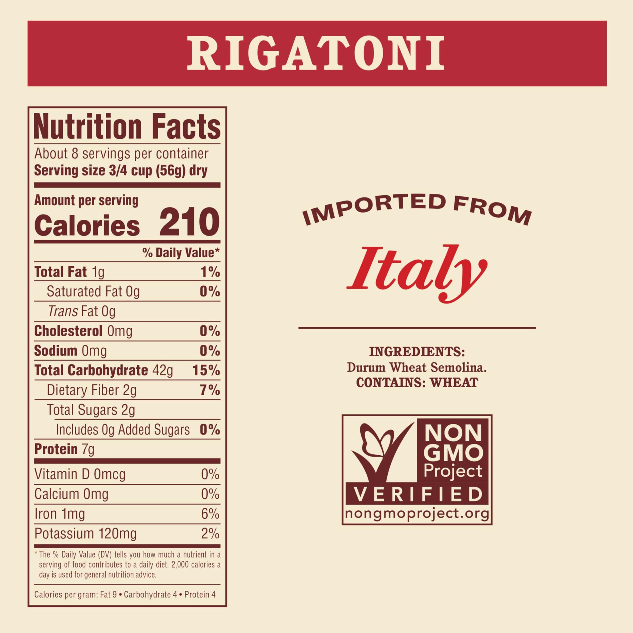 Rao's Homemade Rigatoni Pasta, 16 oz