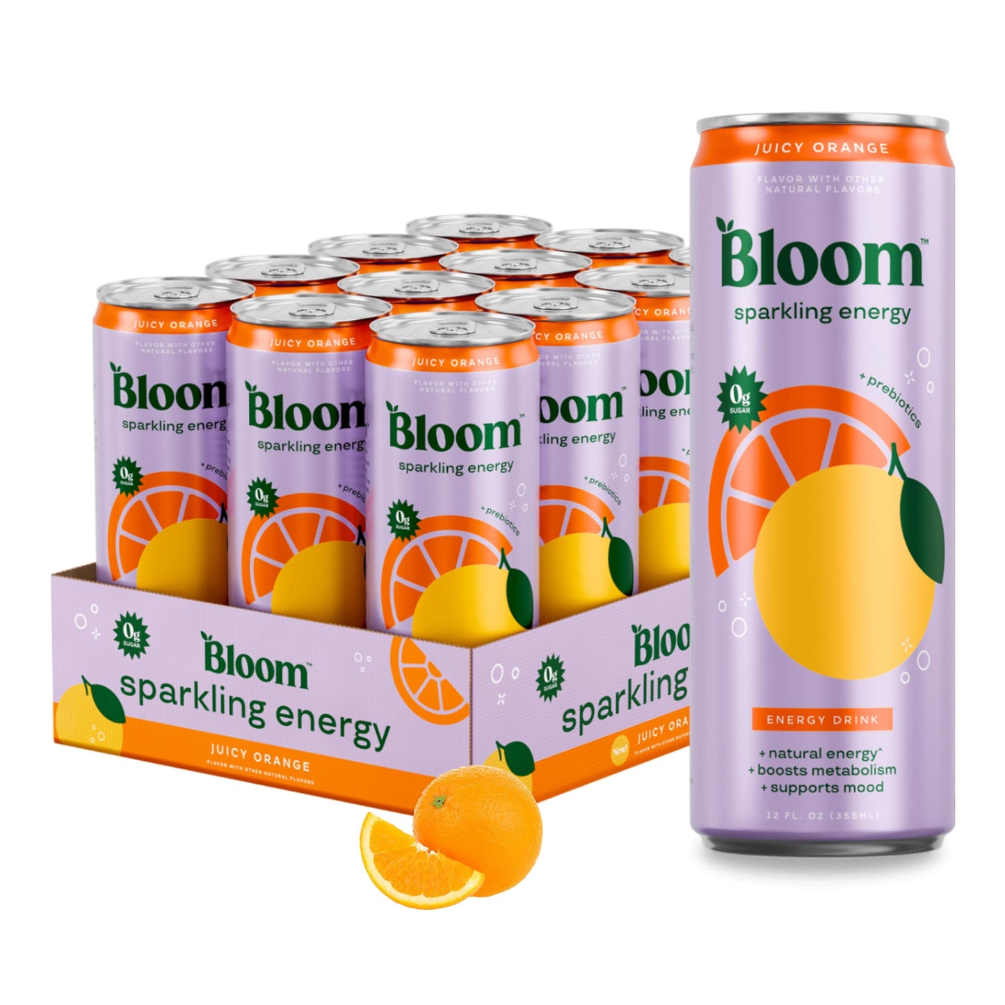 Bloom Nutrition Sparkling Energy Drink - Natural Caffeine, Zero Sugar, 180mg Caffeine - Antioxidant-Rich with Green Coffee Bean, Green Tea Extract