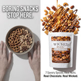 Wicked Mix - Chocolate Snack Mix 7 oz - 6 Pack - with Random Item
