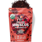 Organic Hibiscus 1lb Loose Leaf Tea | Naturally Tart & Refreshing Herbal Tea | Caffeine-Free | Dried Hibiscus Flowers for Hot or Iced | Non-GMO |