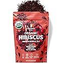 Organic Hibiscus 1lb Loose Leaf Tea | Naturally Tart & Refreshing Herbal Tea | Caffeine-Free | Dried Hibiscus Flowers for Hot or Iced | Non-GMO |