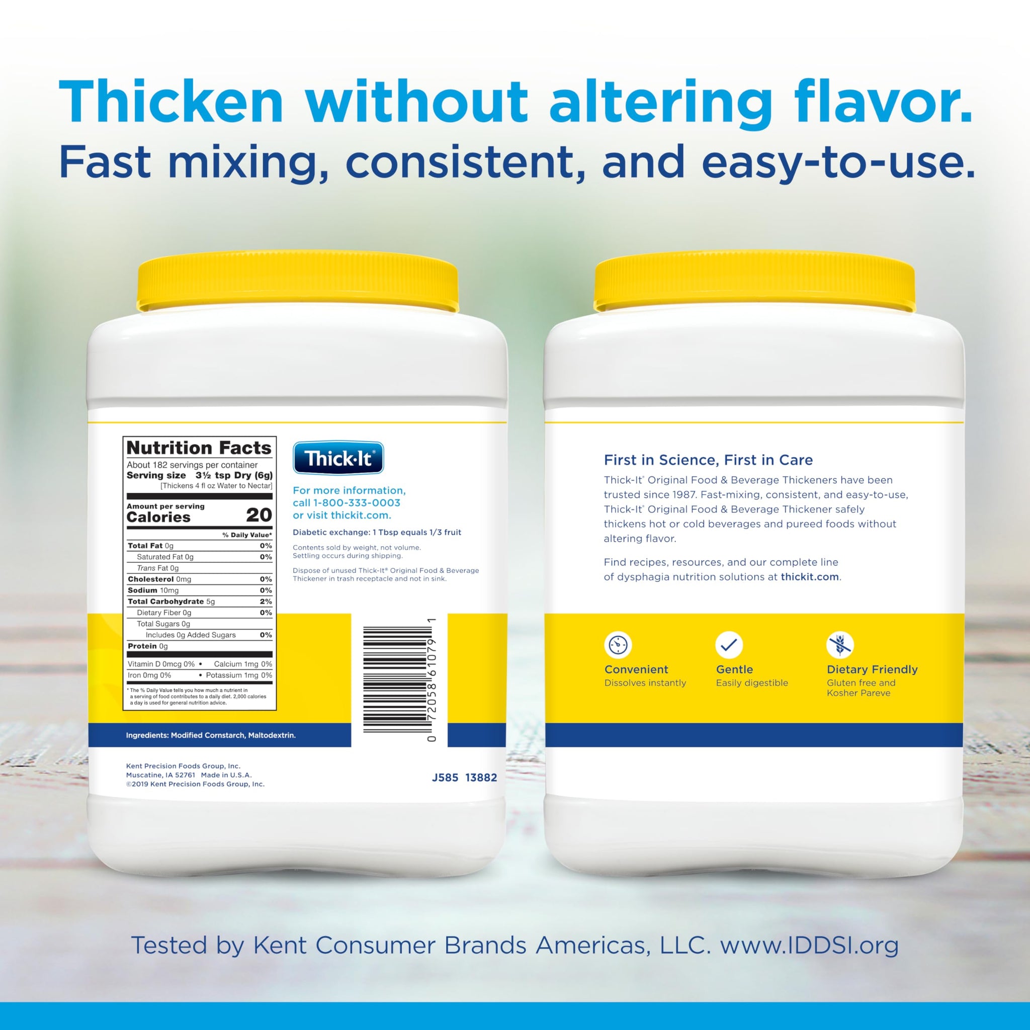 Thick-It Original Food & Beverage Thickener, Flavorless Powder for Dysphagia (IDDSI), Digestible Swallowing Aid, Easy-to-Mix & Instant Dissolve, Used
