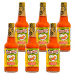 Marie Sharp’s Fiery Hot Habanero Pepper Sauce, 10 oz - Extra Hot Belizean Hot Sauce with Intense Heat & Flavor - All-Natural, Gluten-Free (Pack of 6)