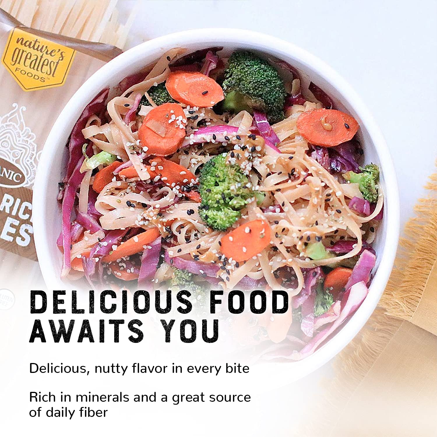 Brown Rice Noodles Pack of 12