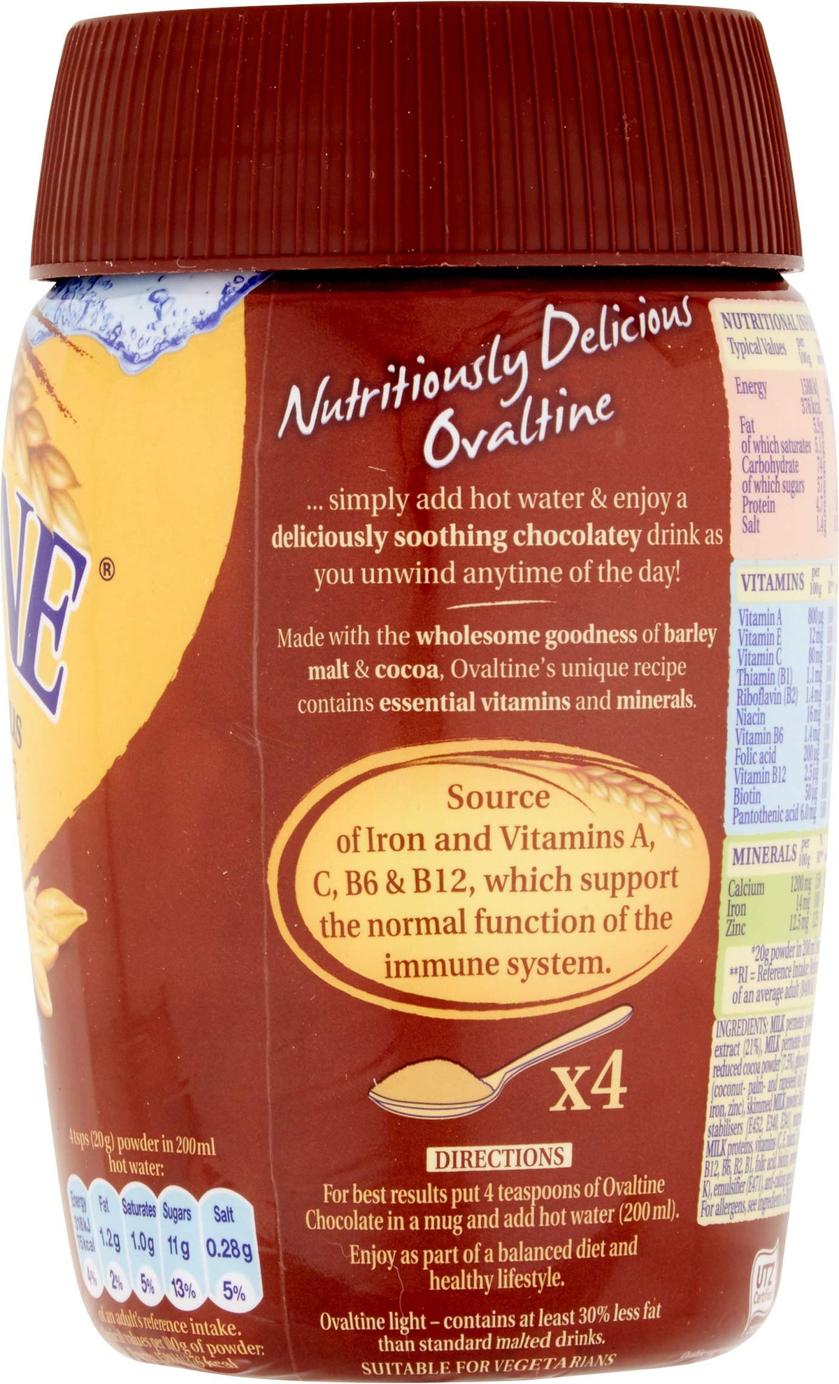 Ovaltine Chocolate Light Drink 300g