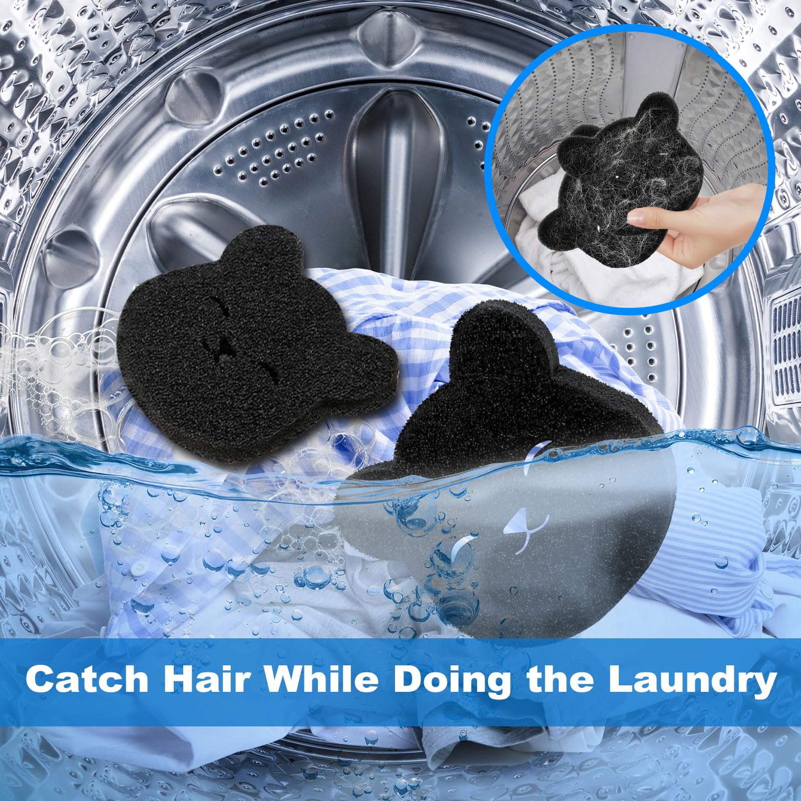 Pet Hair Remover for Laundry - Reusable Washing Machine Pet Hair Catcher, Efficient Lint & Fur Remover for Laundry, Pet Hair Remover Tool for Dog Cat