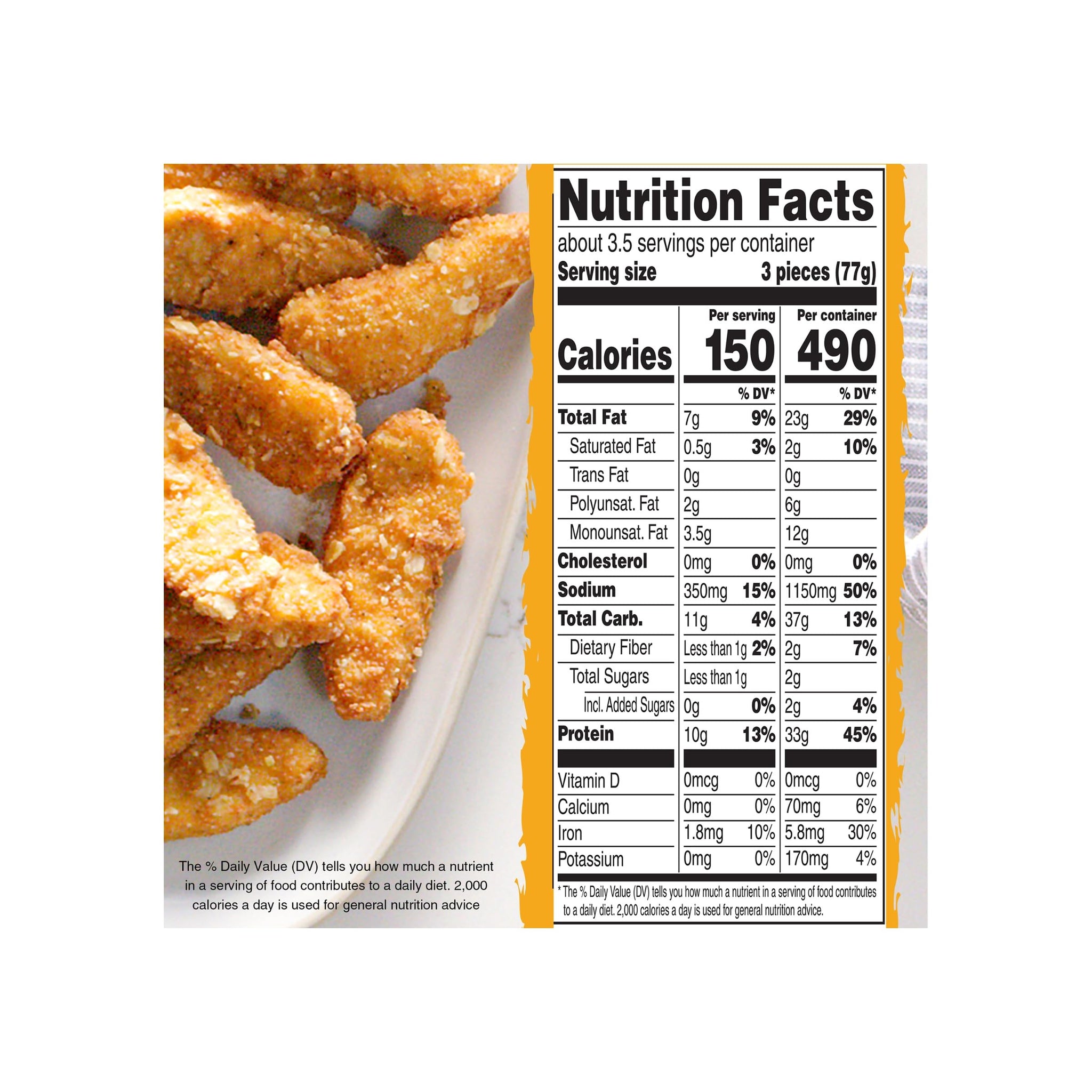Gardein Plant-Based Seven Grain Crispy Tenders, Vegan, Frozen Meat Alternative, 9 oz.