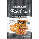 Snack Factory Pretzel Crisps, Sea Salt & Cracked Pepper, 7.2 Oz