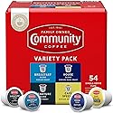 Community Coffee Variety Pack 54 Count Coffee Pods, Medium Dark Roast, Compatible with Keurig 2.0 K-Cup Brewers(Pack of 1)