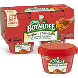 Chef Boyardee Spaghetti & Meatballs, Microwave Meal, 7.5 oz. 4-Count