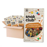 Snak Club Peanut Butter Chocolate Trail Mix with Peanuts, Peanut Butter M&M’S, Toffee Peanuts, and Pretzels, 6 oz Per Bag, 6 Resealable Bags