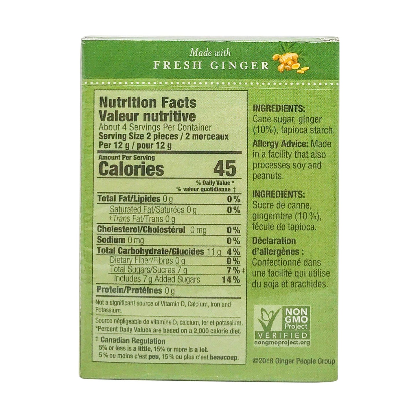 Ginger People Gingins Chewy Original Travel Packs, 1.6 Ounce