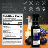 MOB Sauce Black Garlic Balsamic - Glaze, Dipping, and Finishing Sauce That’s Vegan, Gluten-Free with Natural Ingredients Free of Preservatives - 9 fl