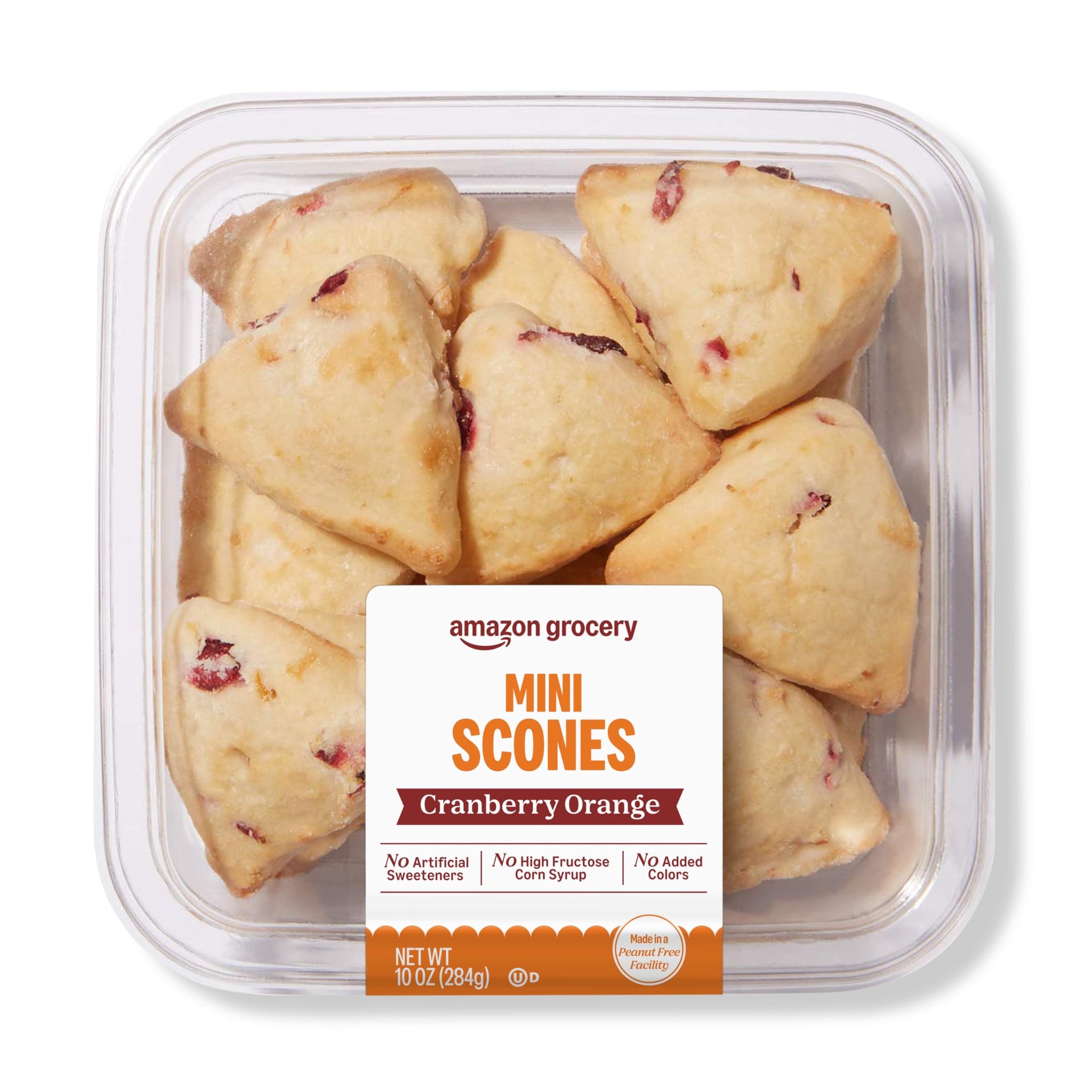 Amazon Grocery, Cranberry Orange Mini Scones, 10 Oz, Frozen