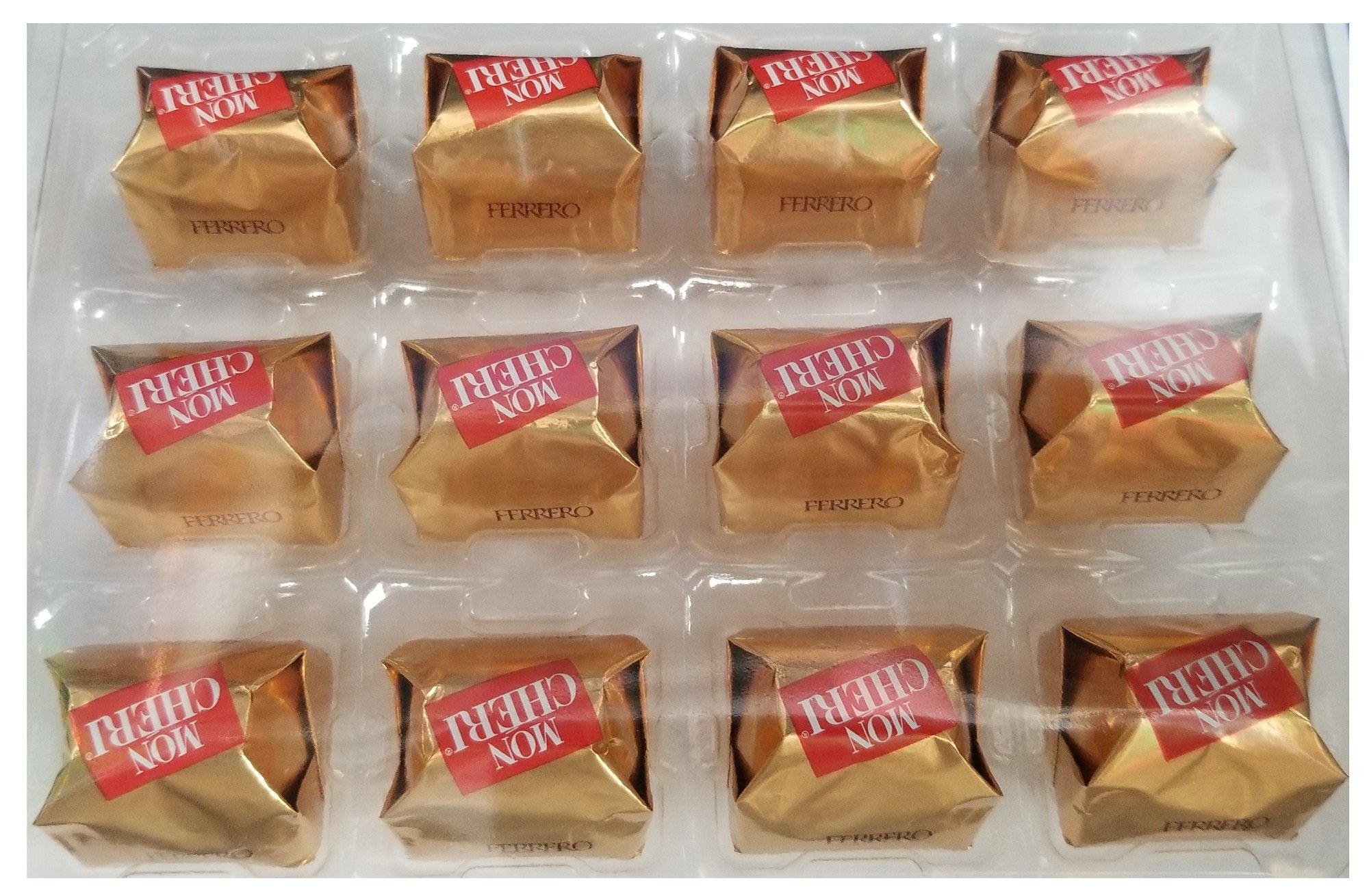 Ferrero Mon Cheri Hazelnut Chocolates 12 pieces (2 Packs)