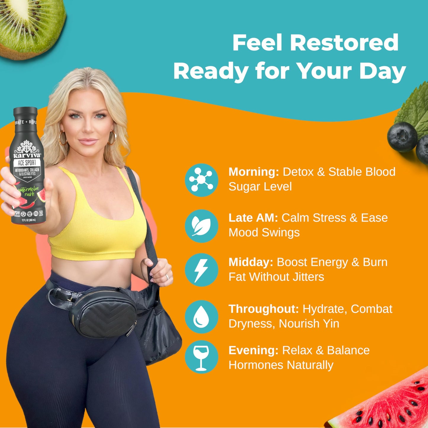 Karviva Juice Cleanse For Women's Health & Hormonal Balance | Ancient Remedies For Weight Control, Energy Boost, Skin Health | Detox, Energy, Collagen