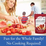 Cornaby's Jam in a Jiffy - Low Sugar Jam Mix, Instant Fresh or Freezer, No Cook, 18 Oz - Easy Dessert Topping for Homemade Low Calorie Jam