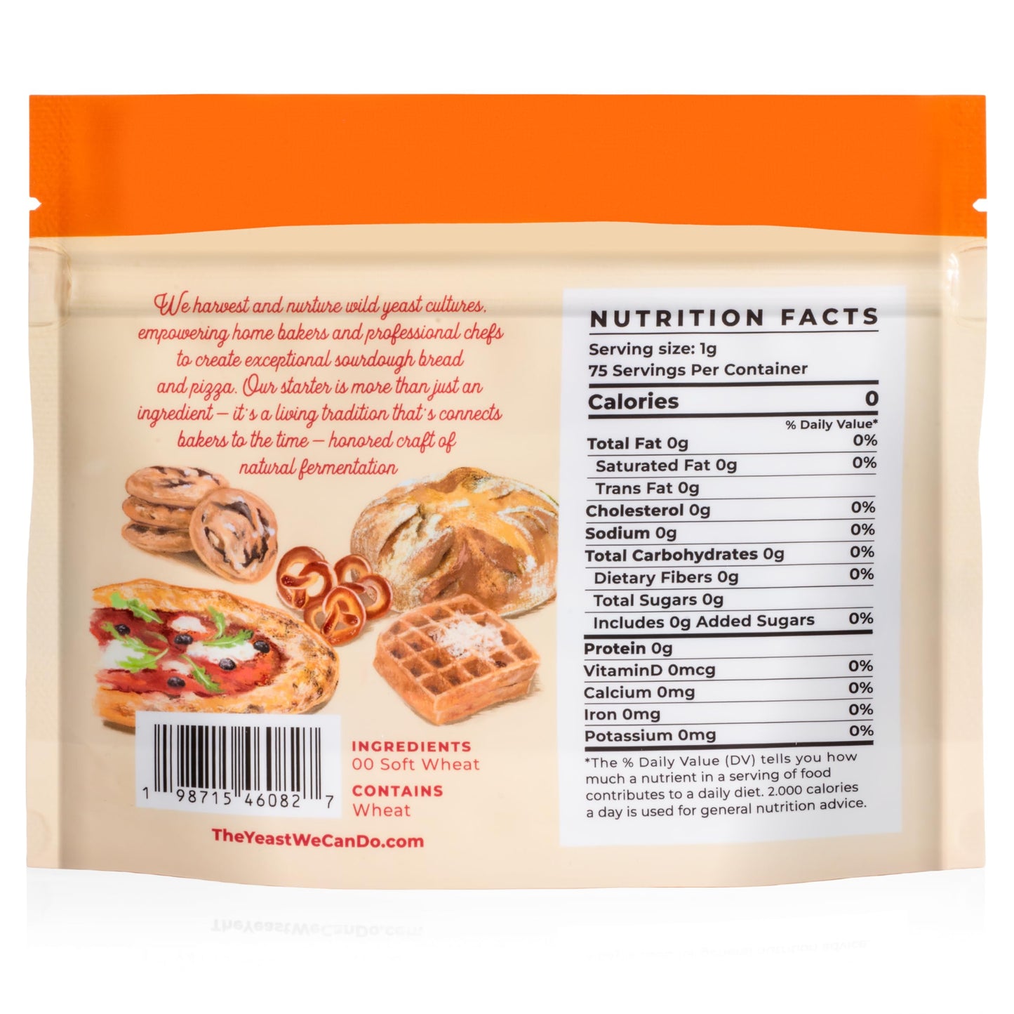 The Yeast We Can Do Dehydrated Sourdough Starter Kit - 3 Pack Active Dry Starter Culture (75g Total) - Fast Activation, Long Shelf Life, Never Lose