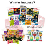 Snack BOX Gluten Free Healthy Care Package (34 Count) Fathers Day Holiday, Teachers, Back to School, College, Students, Exams, Gift Baskets, Birthday