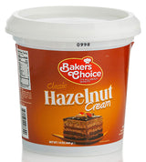 Hazelnut Spread Pastry Filling, 14 oz. - Hazelnut Cream - Cake Filling, Donut and Dessert Topping and Spread - Baking Ingredient For Cakes, Ice Cream