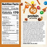 Snak Club Peanut Butter Chocolate Trail Mix with Peanuts, Peanut Butter M&M’S, Toffee Peanuts, and Pretzels, 20 oz Resealable Bag