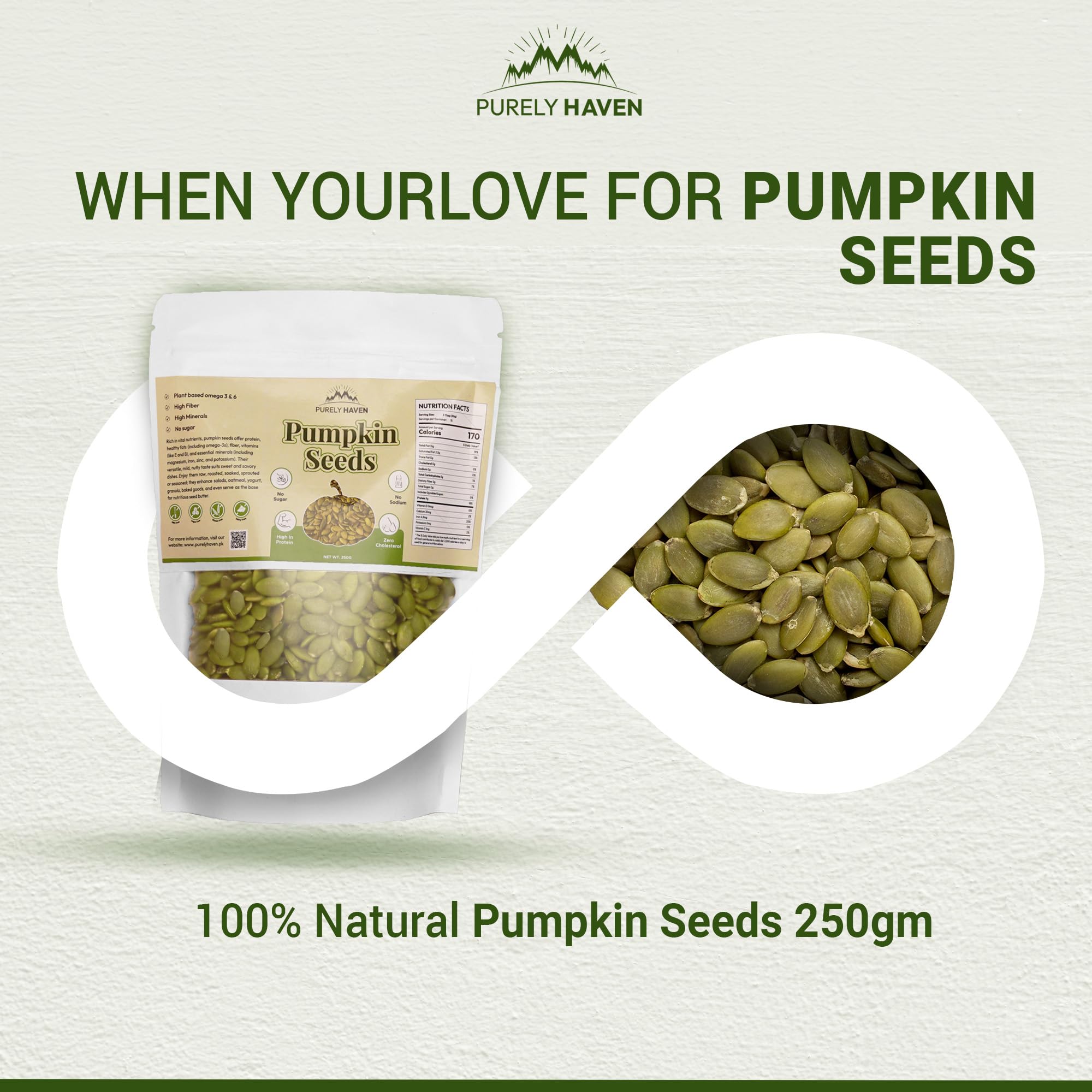 Organic Raw Pumpkin Seeds (Pepitas) - 100% Natural Pumpkin Seeds to Eat, High in Protein, Zinc & Magnesium - Vegan, Keto Friendly Superfood Snack