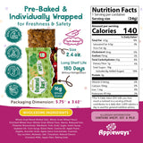 Appleways Apple Oatmeal Bars, 2.4 oz, 160 Count - Individually Wrapped, Whole Grain Soft Baked Oat Snack Bars, Healthy and Nut-Free Breakfast Bar