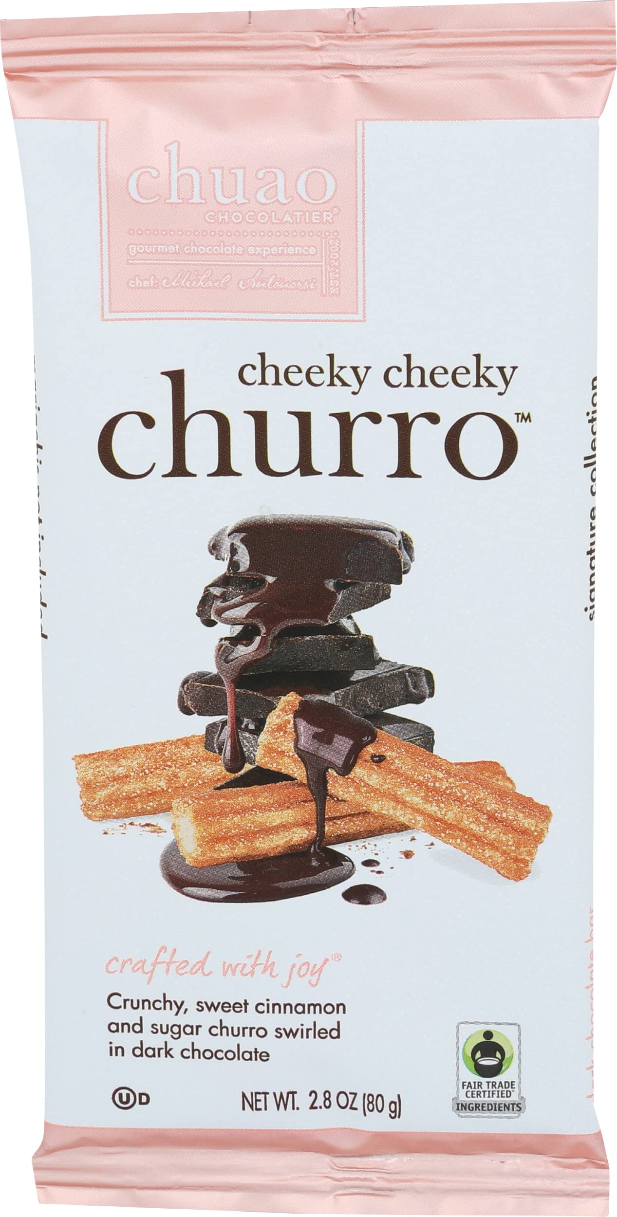 Chuao Chocolatier, Bar Chocolate Cheeky Cheeky Churro, 2.8 Ounce