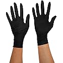 Black Mamba Nitrile Workshop Maintenance Gloves - Black, Medium