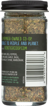 Frontier Co-op Pizza Seasoning, 1.04-Ounce Jar, Featuring Bell Pepper, Fennel Seed & Oregano, Great on Pasta and Salads