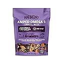 Diamond of California Harmony Amped Omega-3 Trail Mix with Mixed Nuts, Dried Fruit, Diamond of California Himalayan Pink Salt Walnuts, and Seeds, 10