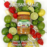Neetu's Delight: Caribbean Fusion - Lime Pepper (Hot) Sauce 14.5oz (Net Wt. 375ml) | Full of Flavour | Medium Heat | Made with Scotch Bonnet Peppers |