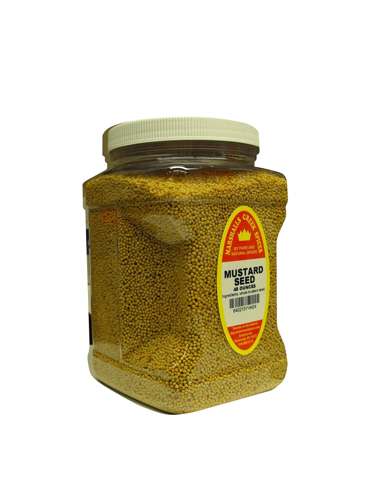 Family Size Marshalls Creek Spices Mustard Seed Whole Seasoning, 48 Ounce …