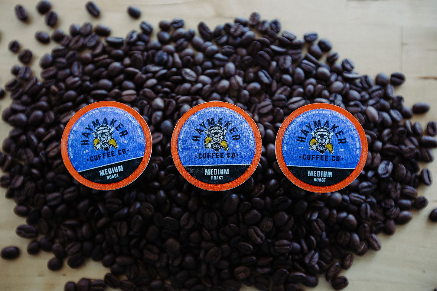 Haymaker Coffee, Medium Roast, K-Cup Coffee Pods, 10 Ct Box, Roasted in USA