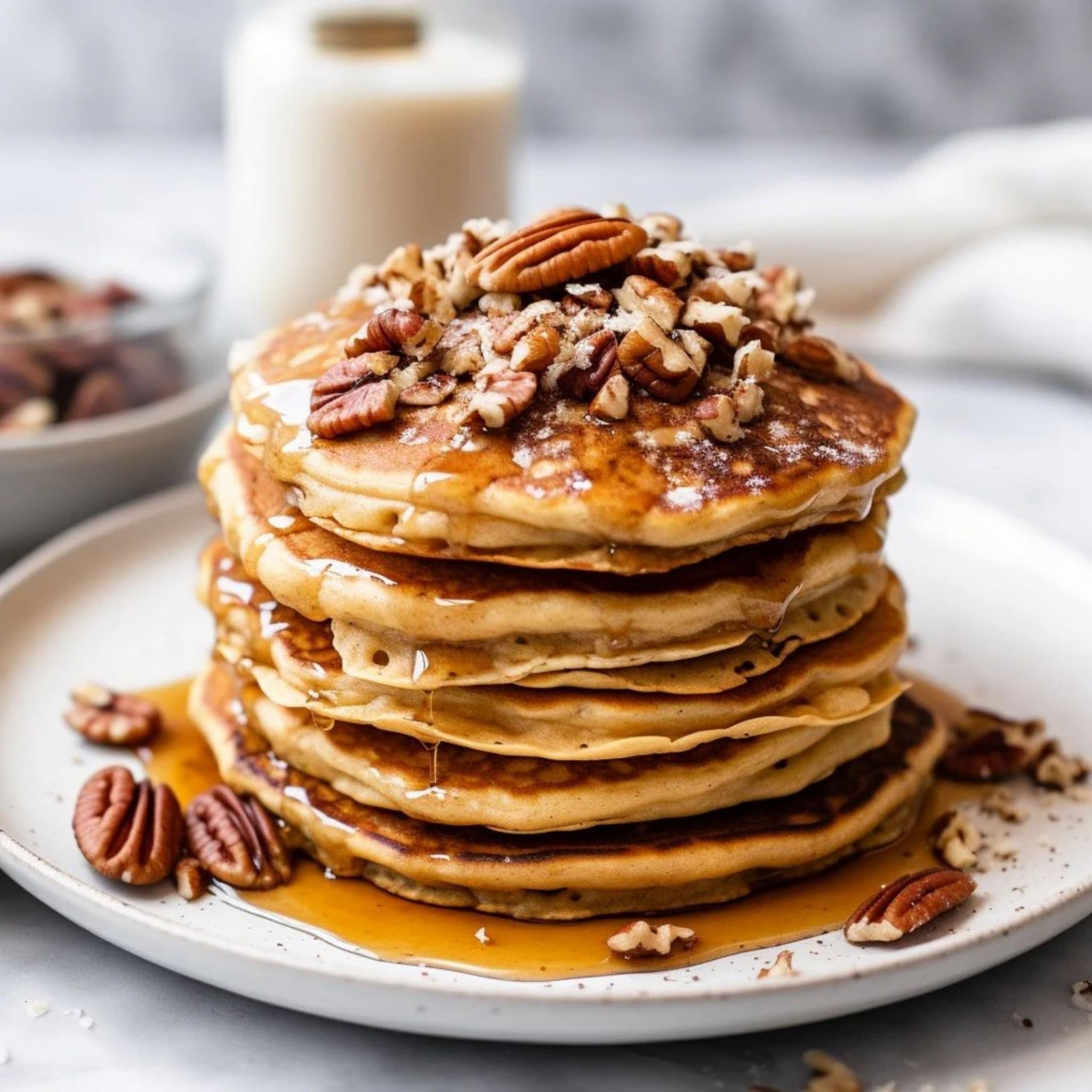 Vicky Cakes Pecan Pancake and Waffle Mix | Light & Fluffy, Dairy-Free, Vegan-Friendly, Non-GMO | 8oz
