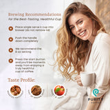 Purity Coffee PROTECT High Antioxidant Light-Medium Roast K Pod Capsules (12ct Box) | Specialty-Grade USDA Organic Arabica Blend | Third Party Tested